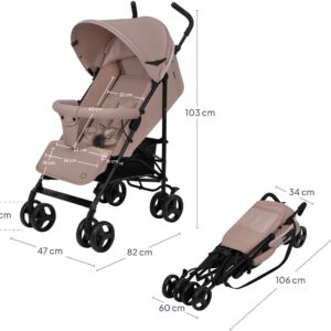 Lionelo ELIA bērnu ratiņi krāsa Beige Taupe