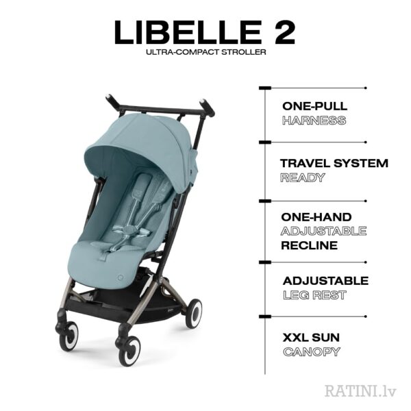 Ratini.lv | Libelle 2.0 sporta ratiņi krāsa Almond Beige bilde #33