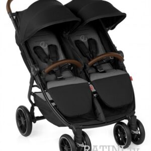 Jane Concord Twinlink dvīņu pastaigu ratiņi krāsa Cold Black