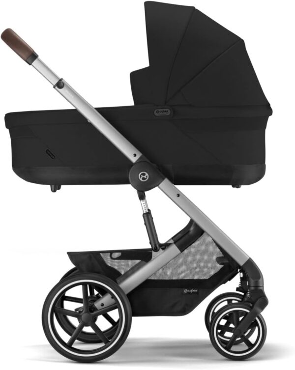 Ratini.lv | Carrycot S Lux ratu kulbiņa Balios S/Talos S Lux ratiņiem krāsa Moon Black bilde #13