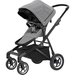 Thule Sleek ratiņi krāsa Grey Melange on Black