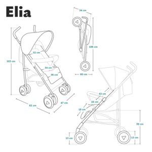 Lionelo ELIA bērnu ratiņi krāsa Graphite