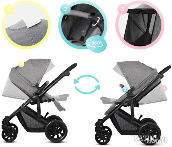 Ratini.lv | Prime Lite 2in1 krāsa Grey bilde #25
