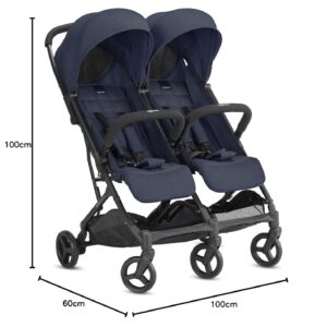 Inglesina Twin Sketch ratiņi dvīņiem krāsa Navy