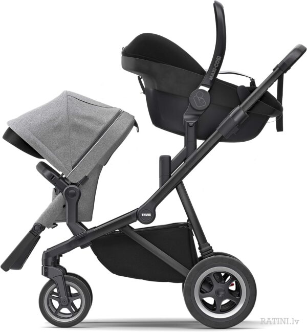Ratini.lv | Thule Sleek ratu Sibling Seat otra sēžamā daļa krāsa Grey Melange on Black bilde #5