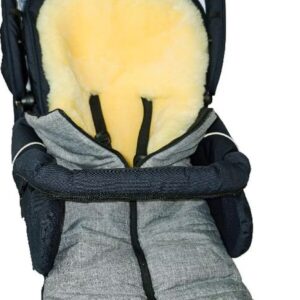 Heitmann Felle Multifunctional Footmuff bērnu ratu guļammaiss krāsa Grey Melange