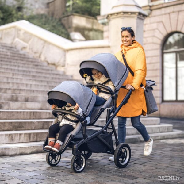 Ratini.lv | Thule Sleek ratu Sibling Seat otra sēžamā daļa krāsa Grey Melange on Black bilde #13