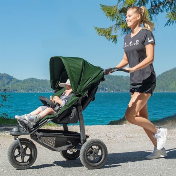 Ratini.lv | Mono 2 Sport sporta ratiņi ar AIR riteņiem krāsa Premium Grey bilde #15