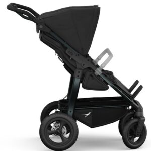 TFK Duo dvīņu sporta ratiņi ar Air un 2 sēžamajām daļām riteņiem krāsa Black