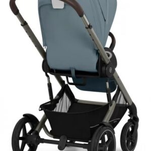 Cybex Balios S Fold 2in1 bērnu ratu komplekts ar salokāmu kulbiņu krāsa Almond Beige