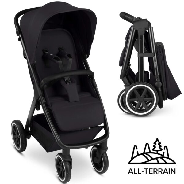 ABC Design AVUS 2 Air bērnu pastaigu ratiņi krāsa Coal