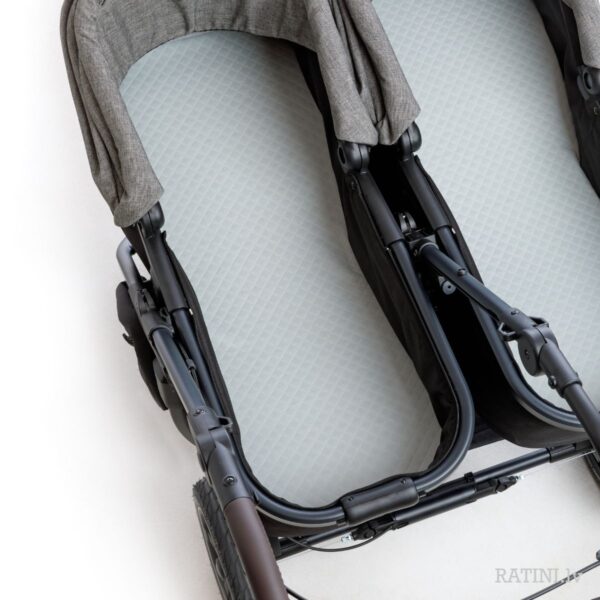 Ratini.lv | Duo 2 Combi ratiņi ar Ecco Solight riteņiem krāsa Premium Grey bilde #23