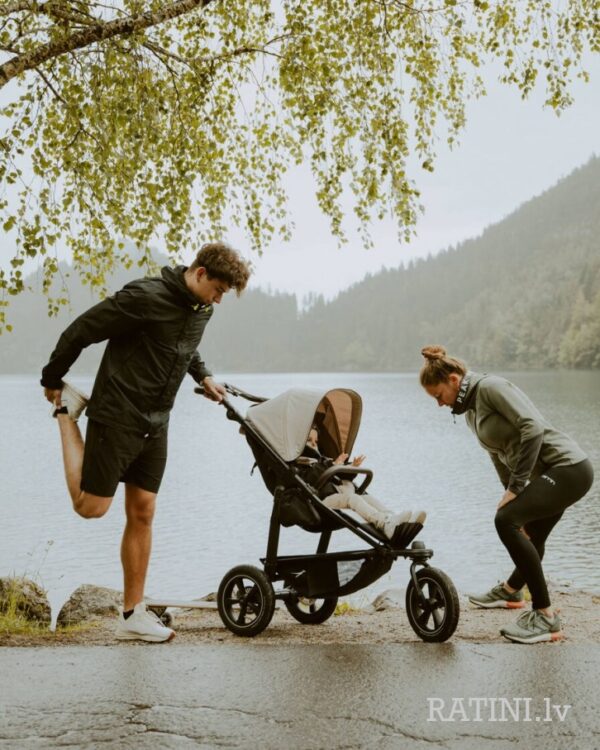 Ratini.lv | Mono 2 Sport sporta ratiņi ar AIR riteņiem krāsa Premium Grey bilde #25