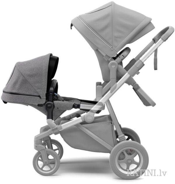 Ratini.lv | Thule Sleek ratu Sibling Seat otra sēžamā daļa krāsa Grey Melange on Black bilde #9