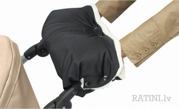 Ratini.lv | Ratu cimdi krāsa LAMBSKIN, SHORN BLACK/NATURE bilde #5