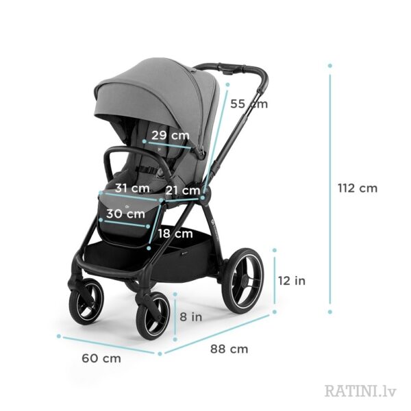 Ratini.lv | NEA 2in1 ratiņi krāsa Deep Grey bilde #37