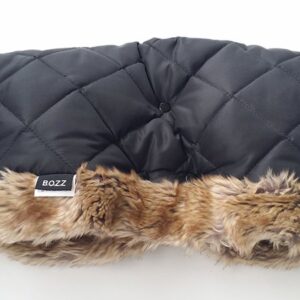 BOZZ HANDLEWARMER ratu cimdi krāsa BLACK MELANGE FLEECE FUR SQUARES