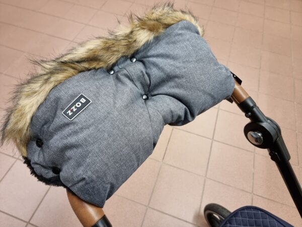 Ratini.lv | Hand Warmers ratu cimdi krāsa Grey Melange, LONGWOOL bilde #7