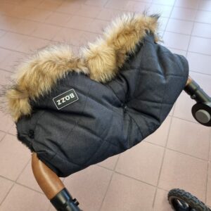BOZZ HANDLEWARMER ratu cimdi krāsa BLACK MELANGE FLEECE FUR SQUARES