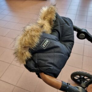 BOZZ HANDLEWARMER ratu cimdi krāsa BLACK MELANGE FLEECE FUR SQUARES