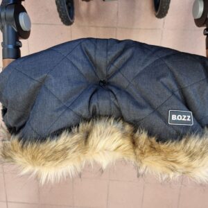 BOZZ HANDLEWARMER ratu cimdi krāsa BLACK MELANGE FLEECE FUR SQUARES
