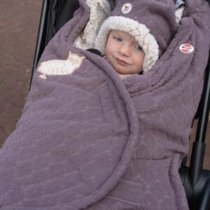 Lodger BUNKER fleece bērnu ratu guļammaiss krāsa Folklore MAUVE