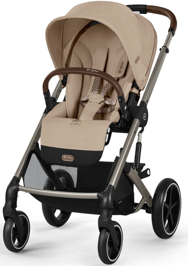 Ratini.lv | Balios S LUX Taupe Frame bērnu ratiņi krāsa Almond Beige bilde #1