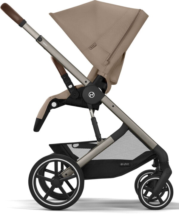 Ratini.lv | Balios S LUX Taupe Frame bērnu ratiņi krāsa Almond Beige bilde #5