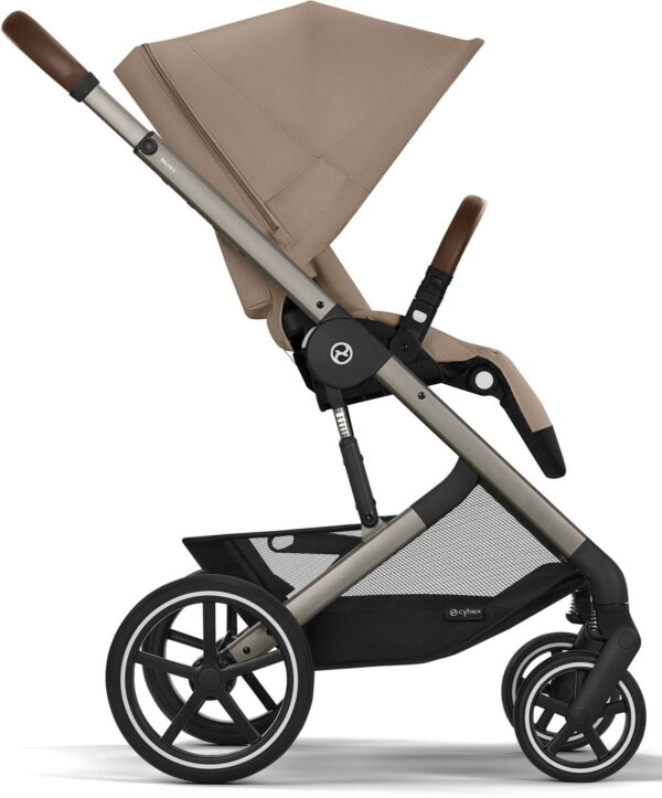 Ratini.lv | Balios S LUX Taupe Frame bērnu ratiņi krāsa Almond Beige bilde #11