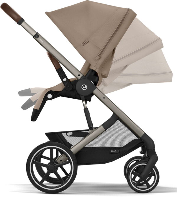 Ratini.lv | Balios S LUX Taupe Frame bērnu ratiņi krāsa Almond Beige bilde #7
