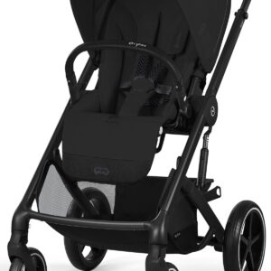 Cybex Balios S LUX Black Frame bērnu ratiņi krāsa Moon Black