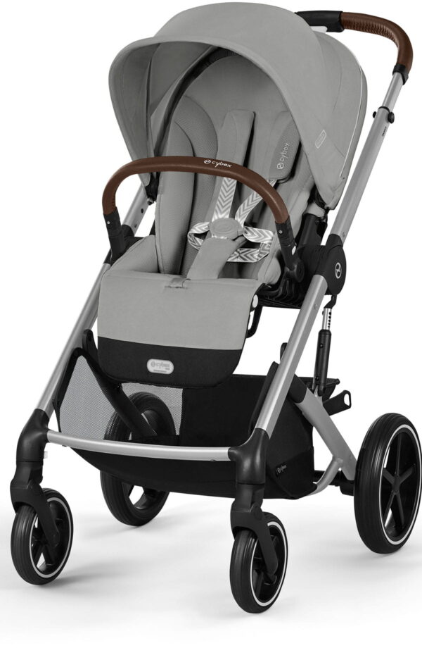 Ratini.lv | Balios S LUX Silver Frame bērnu ratiņi krāsa Stone Grey bilde #1