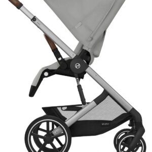 Cybex Balios S LUX Silver Frame bērnu ratiņi krāsa Stone Grey