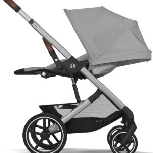 Cybex Balios S LUX Silver Frame bērnu ratiņi krāsa Stone Grey