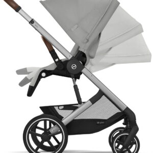Cybex Balios S LUX Silver Frame bērnu ratiņi krāsa Stone Grey