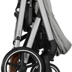 Cybex Balios S LUX Silver Frame bērnu ratiņi krāsa Stone Grey
