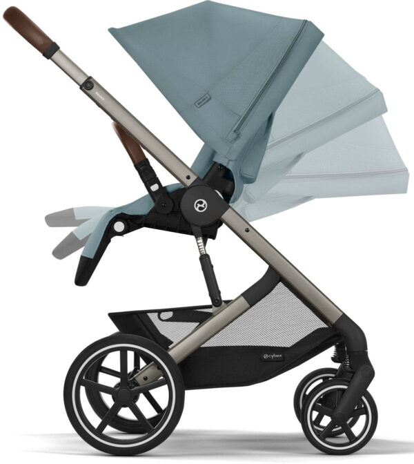 Ratini.lv | Balios S LUX Taupe Frame bērnu ratiņi krāsa Stormy Blue bilde #5