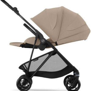 Cybex Melio Carbon bērnu ratiņi krāsa Almond Beige