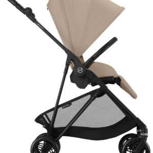 Cybex Melio Carbon bērnu ratiņi krāsa Almond Beige