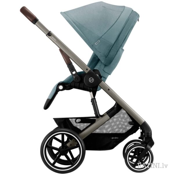 Ratini.lv | Balios S LUX Silver Frame bērnu ratiņi krāsa Lava Grey bilde #3