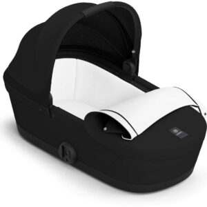 Cybex Melio Cot bērnu ratu kulba krāsa Magic Black