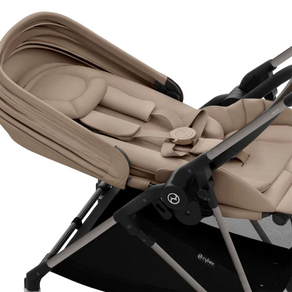 Ratini.lv | Melio Carbon bērnu ratiņi krāsa Almond Beige bilde #13