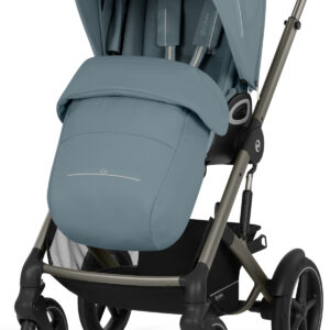 Cybex Balios S Fold 2in1 bērnu ratu komplekts ar salokāmu kulbiņu krāsa Almond Beige