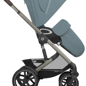 Cybex Balios S Fold 2in1 bērnu ratu komplekts ar salokāmu kulbiņu krāsa Almond Beige