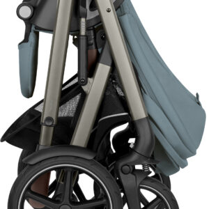 Cybex Balios S Fold 2in1 bērnu ratu komplekts ar salokāmu kulbiņu krāsa Almond Beige