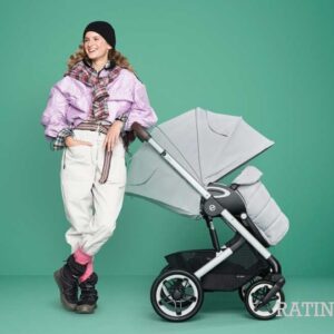 Cybex Talos S LUX bērnu ratiņi krāsa Stone Grey