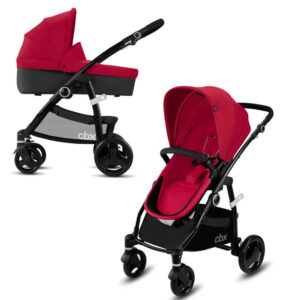 CBX by Cybex Leotie Pure bērnu ratu komplekts 2in1 krāsa Crunchy Red