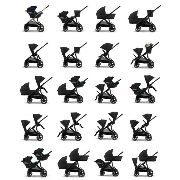 Ratini.lv | Gazelle S bērnu pastaigu ratiņi krāsa Moon Black bilde #19