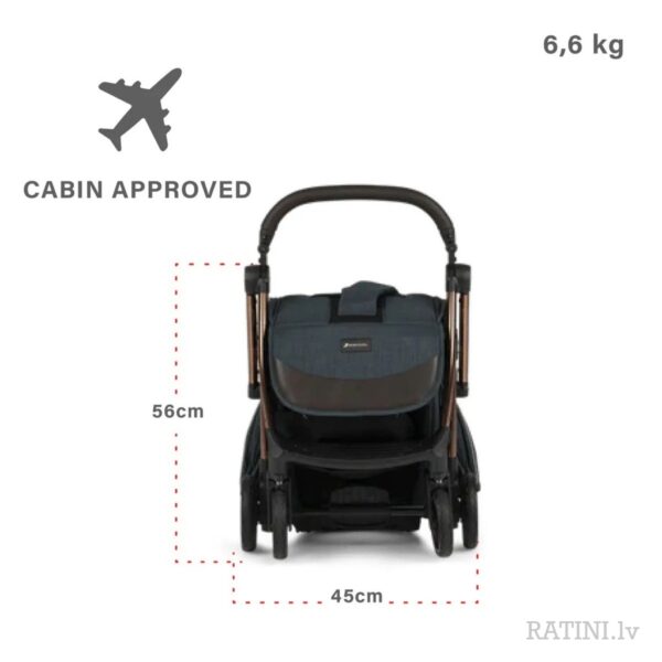 Ratini.lv | Influencer AIR bērnu ratiņi krāsa Violet Grey bilde #33