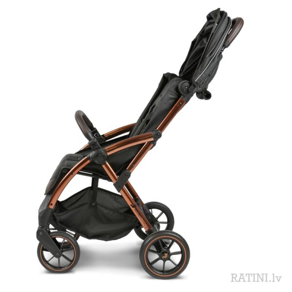 Ratini.lv | Influencer XL bērnu ratiņi krāsa Black Brown bilde #5
